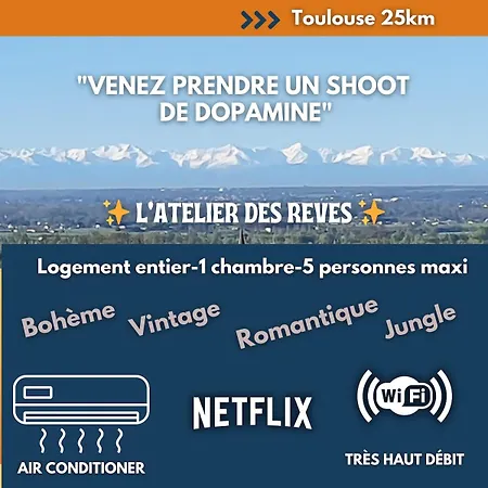 L'atelier Des Reves - Clim - Netflix - Wifi - Jardin