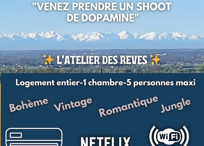 L'atelier Des Reves - Clim - Netflix - Wifi - Jardin